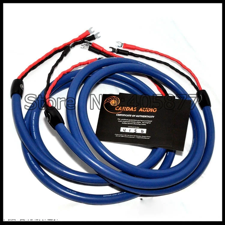 US $270.30 Without Original Box Clear Light Loudspeaker Cable Spade Plug Hifi Speaker Cable 100 Brand New 25M