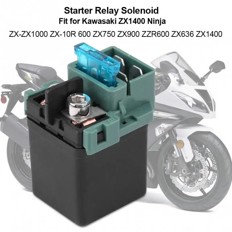 Реле стартера соленоида для Kawasaki ZX1400 Ninja ZX ZX1000 10R 600 ZX750 ZX900 ZZR600 ZX636|Зажигание
