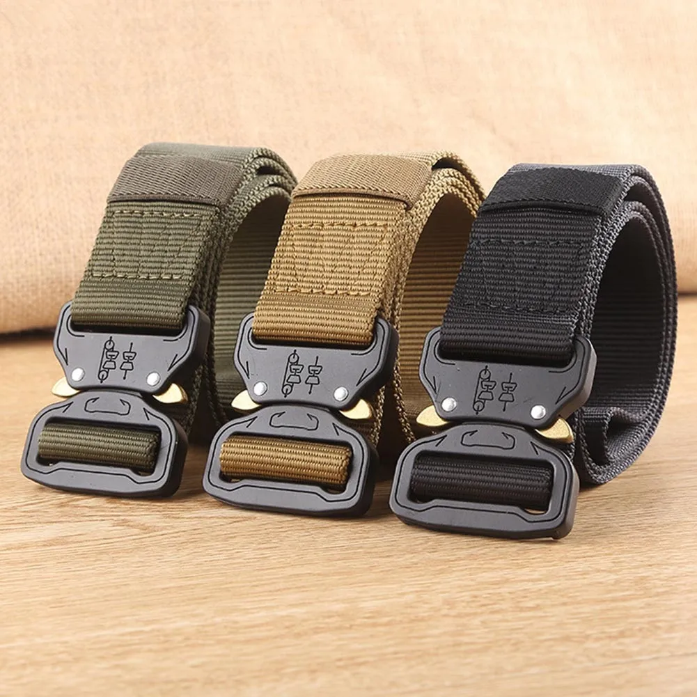 Tactical Gear Heavy Duty Belt Cobra Nylon Metal Buckle Patrol Waist