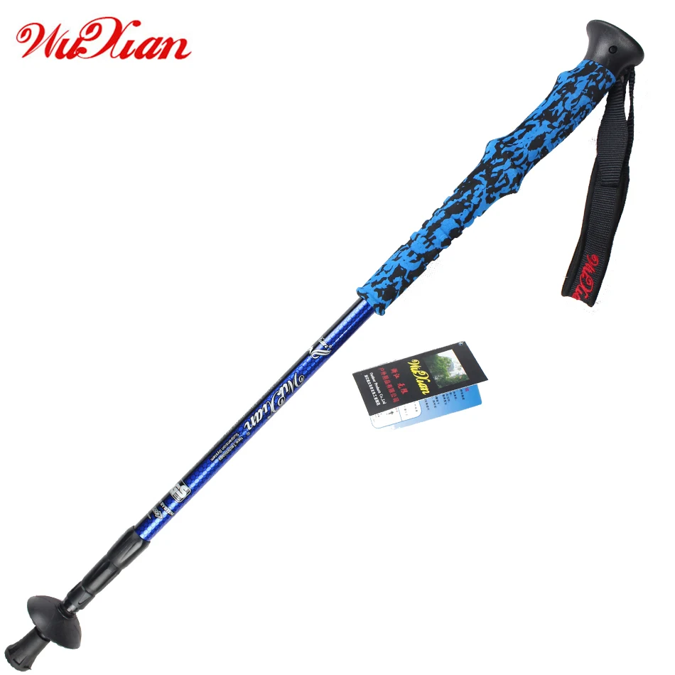 Ultra light outdoor straight shank hiking pole cork walking stick