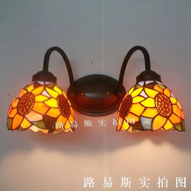 Klassieke verlichting de de amerikaanse pastorale stud wandlamp glas ... Klassieke verlichting de de amerikaanse pastorale stud wandlamp glas ...