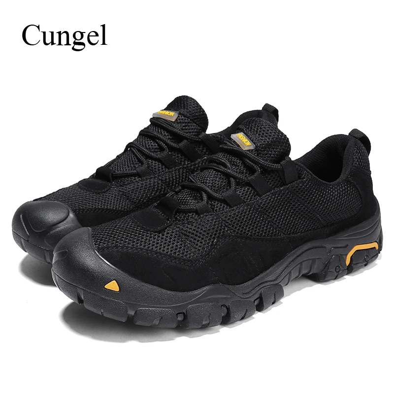 Cungel спортивная обувь для мужчин Спорт на открытом воздухе hiknig обувь лето/осень обувь с дышащей сеткой мужской для альпинизма, трекинга