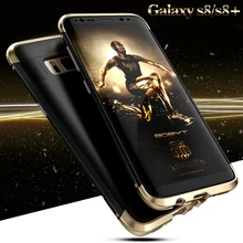Для Samsung Galaxy S8 Футляр PC противоударный металлический Рамки Тонкий чехол для Samsung Galaxy S8 Plus ультра тонкий матовый панцири случае