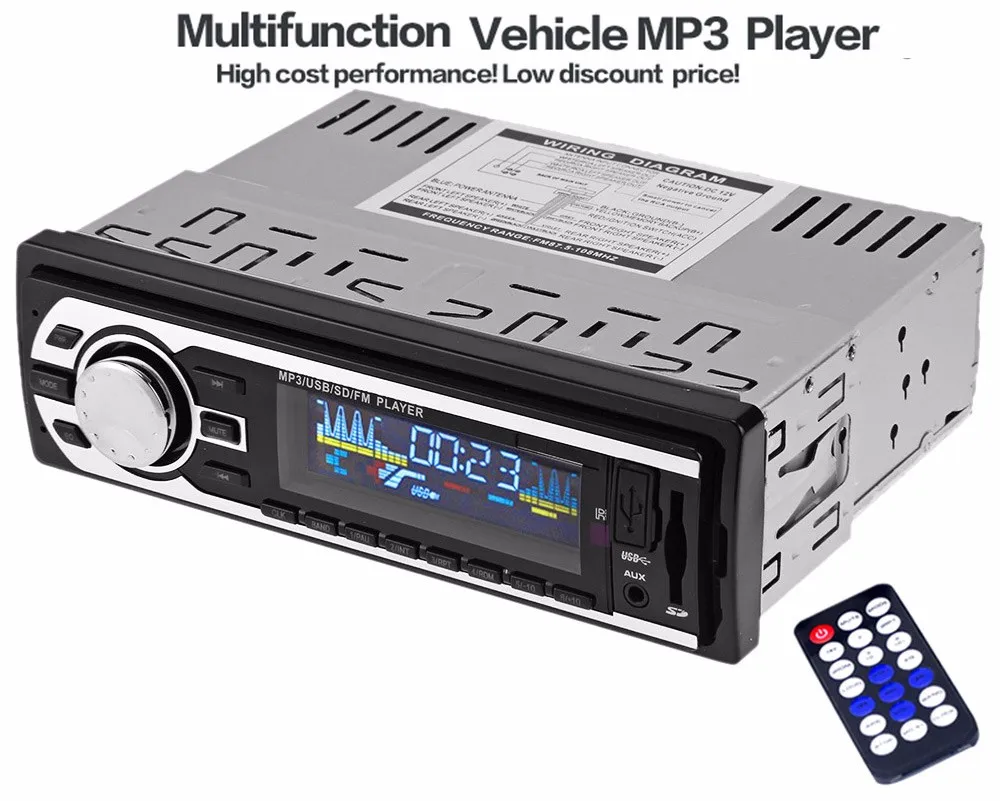 Model Universal 1 Din Car Radio 1Din Car Audio Stereo FM SD MP3 Player