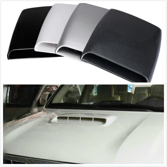 

Universal Car Decorative Air Flow Intake Hood Scoop Vent Bonnet Cover carbon fibre