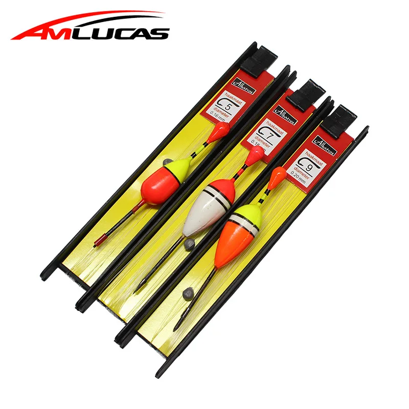 

Amlucas 3Pcs/Lot 8cm Vertical Buoy Fishing Float Set Wood Fishing Floats Tiple Suit Accessories Pesca Fishing Tackle