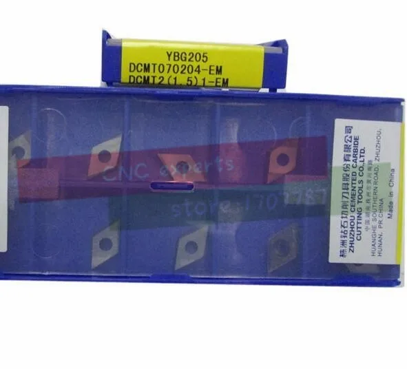 Керамическая Резка инструменты (10 Подставки/коробка) dcmt070204-em ybg205 твердосплавных Резка токарный Подставки