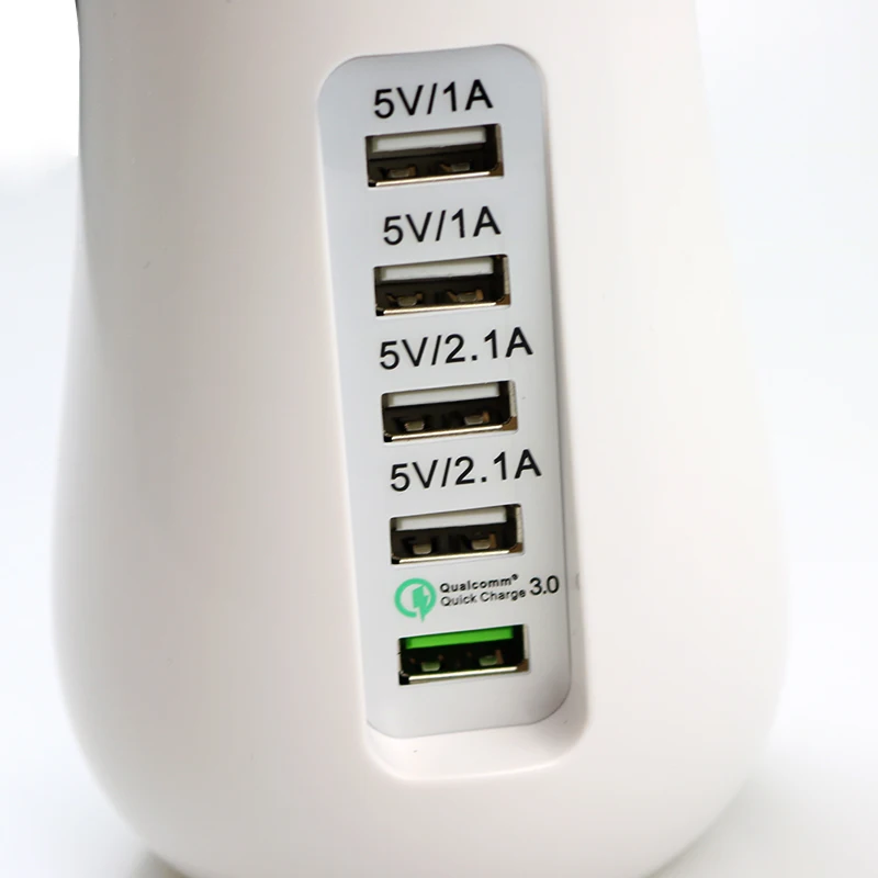 Evewher новый красивый инновационный QC3.0 Быстрая зарядка 5 USB 2.1A многопортовое