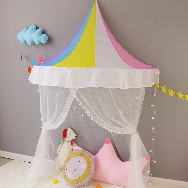 Дети игрушки палатки игровой домик девочка принцесса Teepees ребенок Childred игровой тент навес детская комната украшение детская комната чтение декор для угла