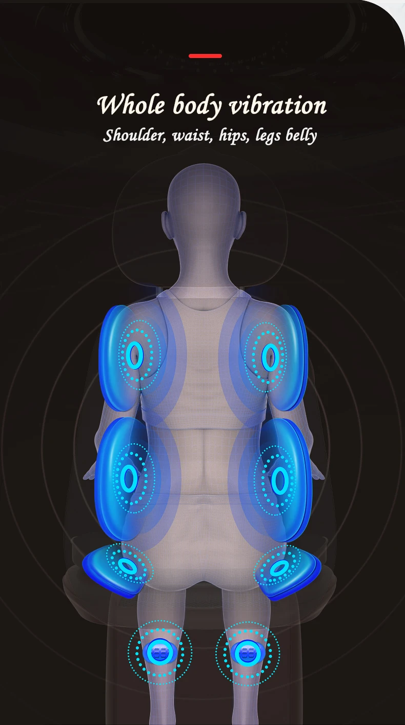 Новейший электрический массажер для ног с подогревом и вибрацией, массажное кресло, подушка для всего тела, массажное устройство, диван