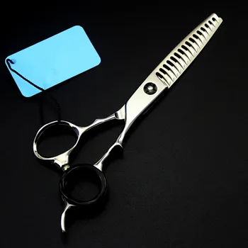 

high quality Japan 440c 6 inch 16 teeth hair scissors hair cutting barber makas scissor thinning shears hairdressing scissors