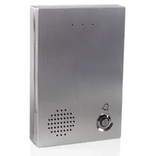 IP55 Водонепроницаемый SIP-телефон двери 12 В DC или 48 В POE iax2 двери телефон стали 1 реле