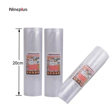 Nineplus 20 см x 500 см/roll свободный крой вакуумная тепла герметик Еда Saver сумки Саран упаковочная машина Еда мешки для хранения