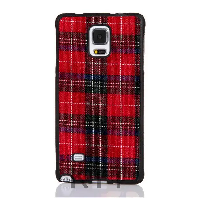 Hot Red Plaid font b Tartan b font Modelli Morbida Gomma Casse Del Telefono Mobile for