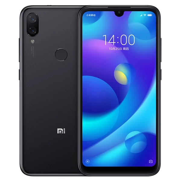 Xiaomi Play, 6 ГБ ОЗУ, 128 Гб ПЗУ, мобильный телефон MTK Helio P35, четыре ядра, 5,84 дюймов, 19:9, полный экран, двойной 12 Мп+ 2 МП, камера AI - Цвет: Black