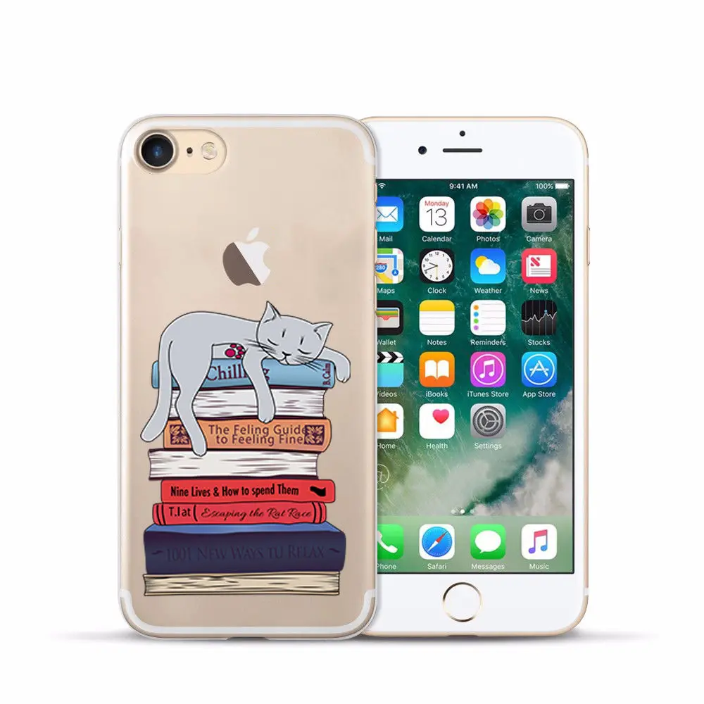 Arvin Plain Case FOR Iphone 7 5 5S 6sPlus X XS Max XR Painting Silicon Cover FOR Iphone 6s Soft Clear Protective TPU Back Cover (11)