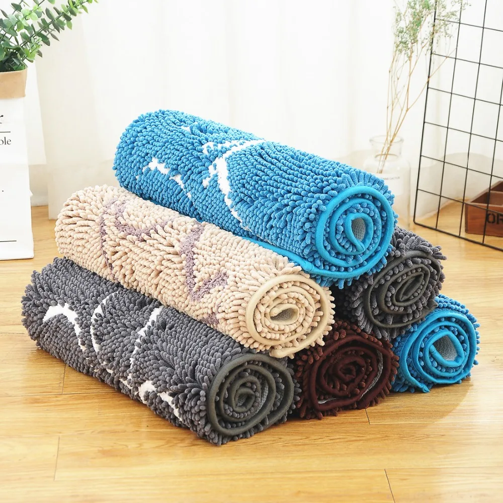 HAZY 50x80 см Впитывающий Коврик для ванной коврик кухонный дверной ковер для нескользящий, для туалета коврики ковры для спальни