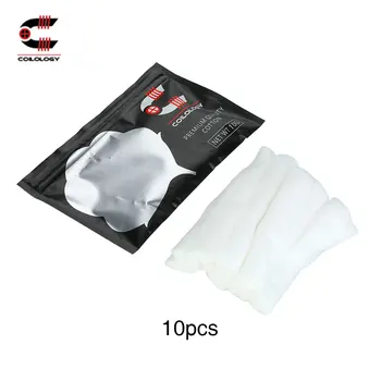 

100% Original Coilology Classic Cotton 10pcs/pack High Quality Organic Cotton For DIY Lovers Electronic Cigarette Vaping E-cigs