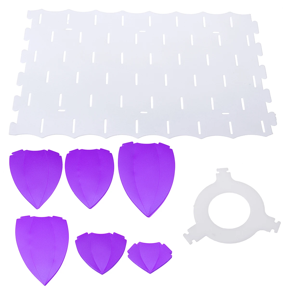 Purple 7 цветов DIY Домашний Декор 6 слоев проволоки рисунок подвесная люстра в форме лотоса форма потолочная ручка dant светильник абажур долгий срок службы - Цвет корпуса: Purple