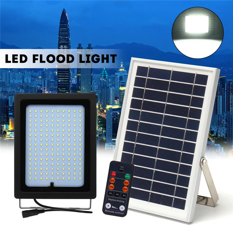 

30W 150LED Solar Light Floodlight Solar Power Flood LED with Remote Controller Outdoor Garden Path Lamp