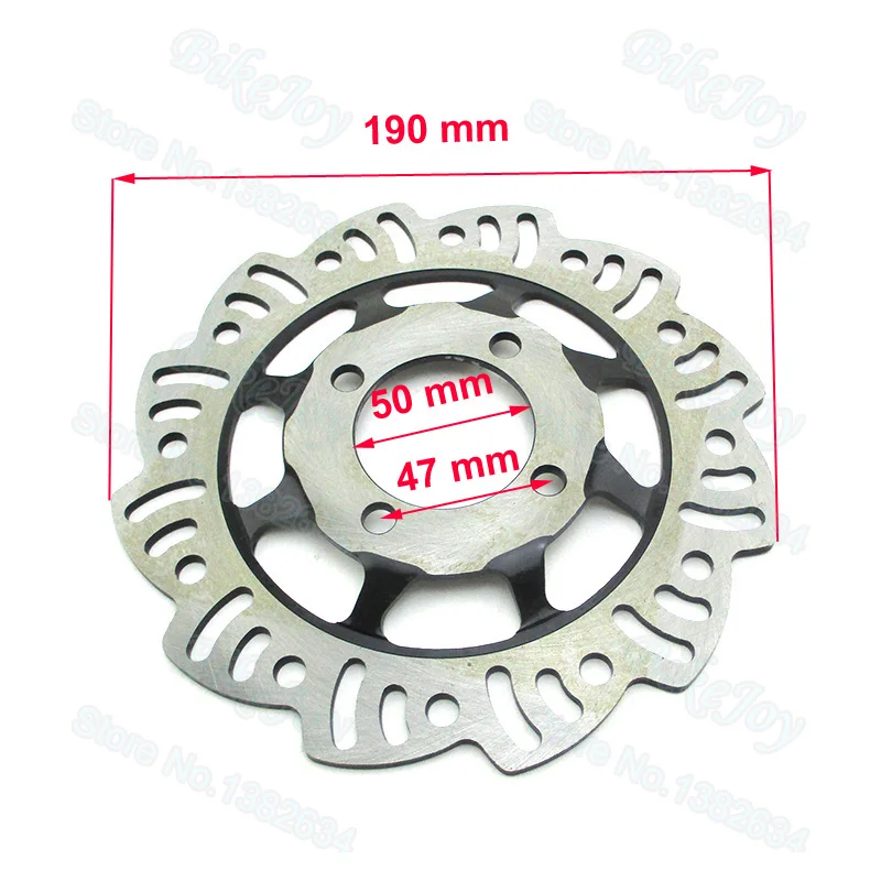 190 мм тормозной диск Ротор ID 50 мм для 110cc 125cc 150cc китайский грязный питбайк ATV Quad Go Kart Багги мотоцикл мотокросс