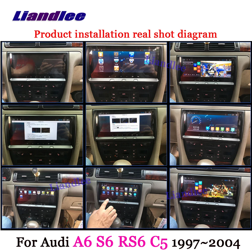 Clearance Liandlee For Audi A6 S6 RS6 C5 MK5 1997~2006 Android System Radio Stereo Carplay Camera BT TV GPS Map Navi Navigation Multimedia 3