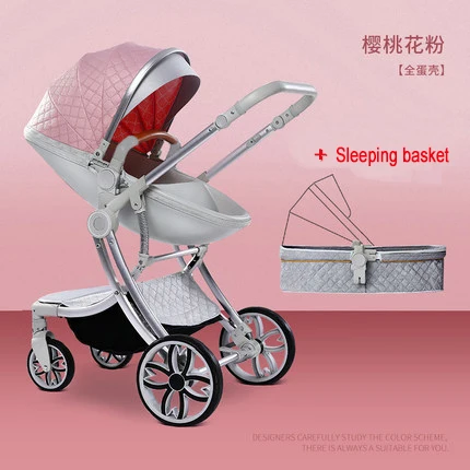 7,8 Прогулочные коляски могут сидеть и складывать светильник и высокий пейзаж двусторонний новорожденный 0-6 месяцев ребенка 3 лет коляска