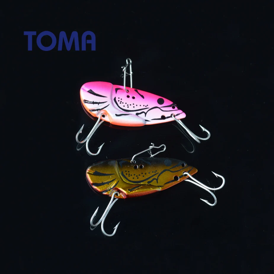 TOMA 4 шт./лот металлическая ложка для джиггинга тонущие рыболовные наживки 44 мм 12 г
