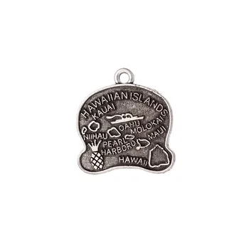 

10pcs Charms Hawaii State Map 20x21mm Antique Silver Color Pendant Hawaii State Map Charms For Jewelry Making Jewelry Findings