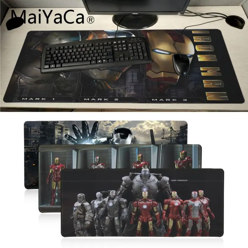

Maiyaca Avengers Infinity War Iron Man Captain America Mousepad gaming mouse pad xl Speed Mouse mat Laptop PC notebook desk pad