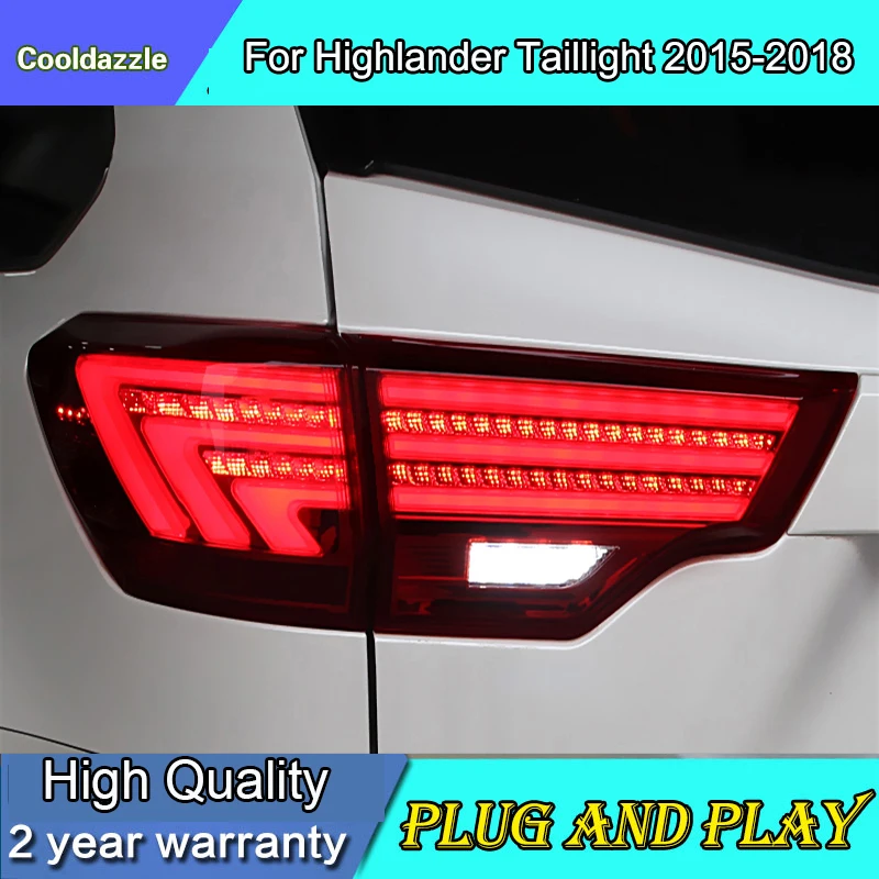 4 шт. Чехол для автомобильного стайлинга Toyota задние фары Highlander 2015 2016 2017 2018 года