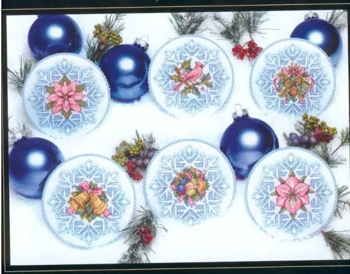 cs-2300 Cross Stitch Kit Snowflake Elegance Ornament Christmas Holiday Ornaments DIM 8685