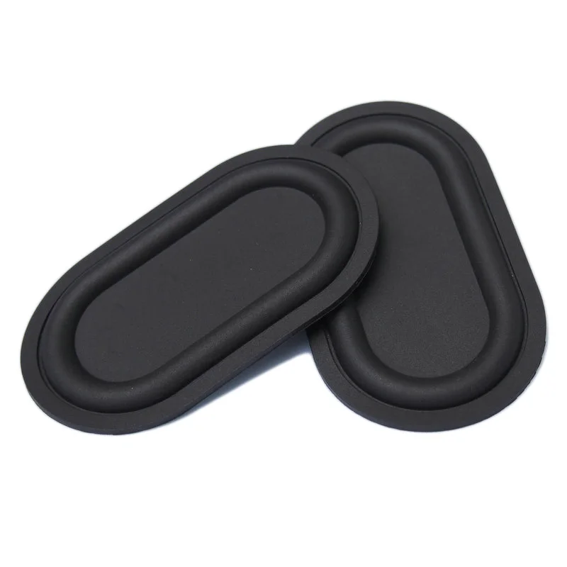 

2pcs 77x46mm Bass Speaker Passive Radiator Auxiliary Bass Woofer Rubber Vibration Plate
