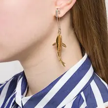 Новая волна женская личность длинный булавка дельфины хит цвет темперамент серьги мода диких изысканный ключицы цепи