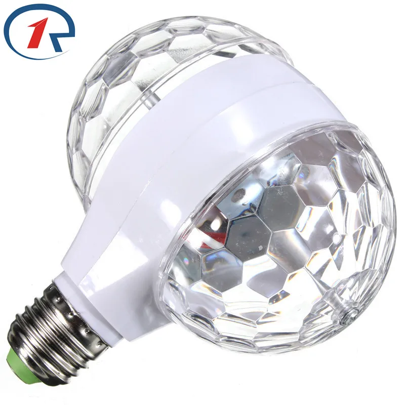 ZjRight 3 Вт RGB led Рождественский светильник s Крытый праздник вечерние красочный вращающийся светильник магический двойной шар КТВ Бар Диско DJ Сказочный светильник s