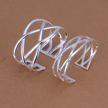 S259 925 sterling silver jewellery set trend jewellery web Cross Bangles Jewellery Set