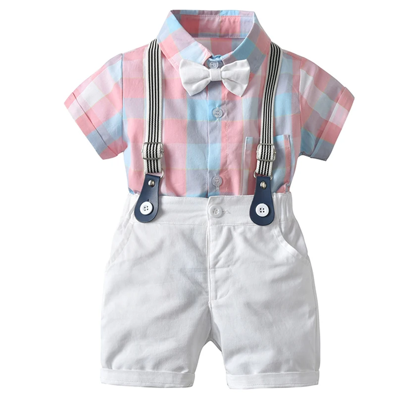

Newborn Clothes Set Summer Baby Boy Clothing Kid Clothes Baby Clothes Cotton Jumpsuit + Shorts Suit Thin Section Out Clothes
