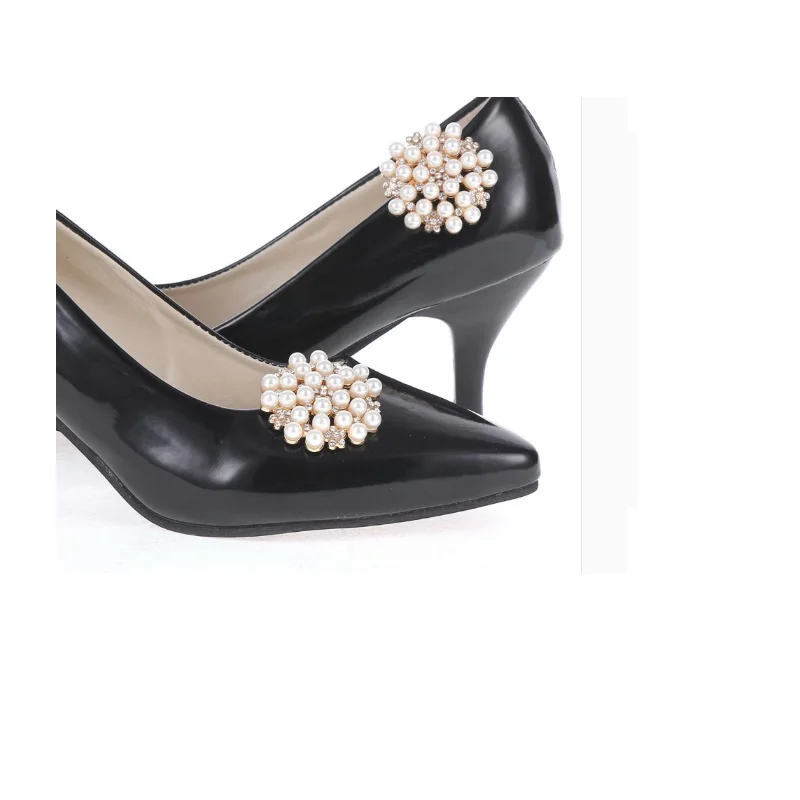 2 шт.(одна пара) обувь цветок Подвески ежедневная обувь на высоком каблуке туфли-лодочки модная сумка кристалл алмаза обуви клипы Свадебные украшения пряжки