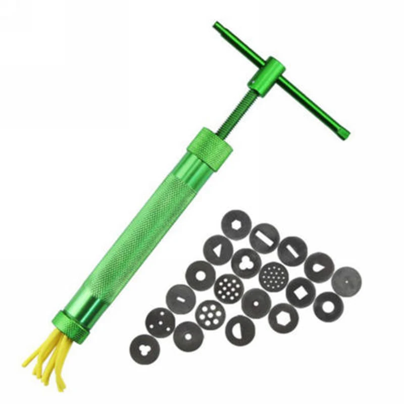 

DIY Zine Alloy Sugar Paste Extruder Craft Fondant Cake Chocolate Clay Jelly Tool