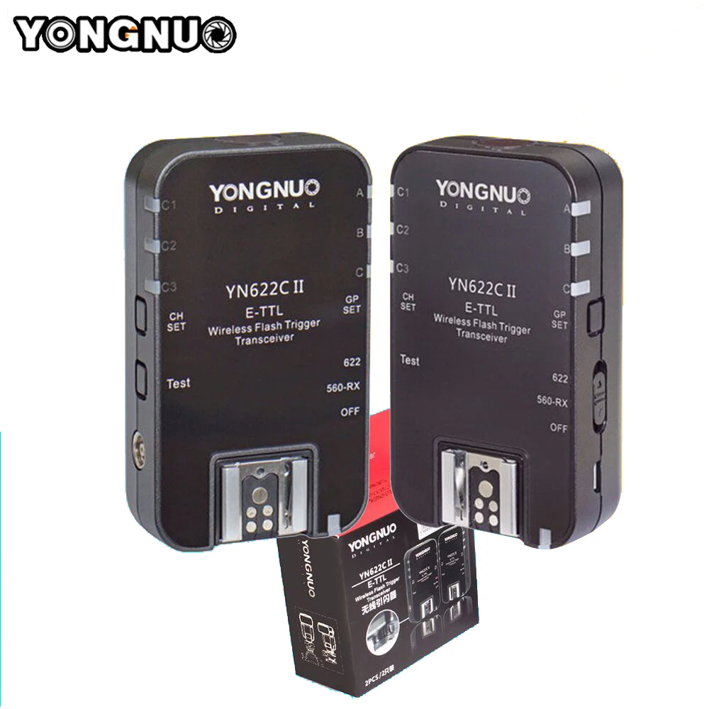 

YONGNUO YN622C II Wireless Flash Trigger Transceivers High-speed Sync 1/8000s For Canon Support YN622C YN560-TX RF-603 II RF-605