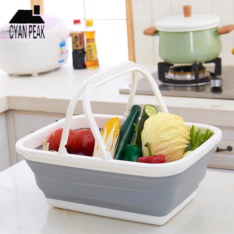 المحمولة للطي سلة سلة تسوق طوي سلة التخزين منظم منزلي مع مقبض رحلة المطبخ تخزين الحاويات المحمولة للطي سلة سلة تسوق طوي سلة التخزين منظم منزلي مع مقبض رحلة المطبخ تخزين الحاويات