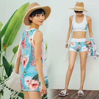 

Woman Swimsuits Swimwear Large Size Bikinis 2018 Women's Set Bikini Biquine Beach Biquines Plavky Split Three Piece Swimsuit