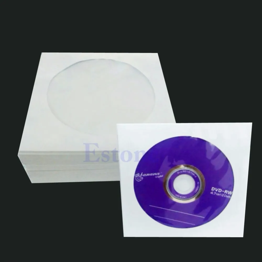 50 шт. 5 дюймов бумажный CD DVD лоскут рукава чехол конверты