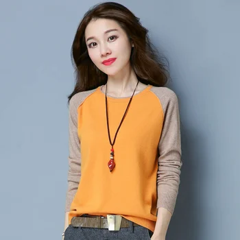 

100% pure woolen female short, loose bottoming,top sweater, 2020 autumn and winter, new fashion low collar sweater.