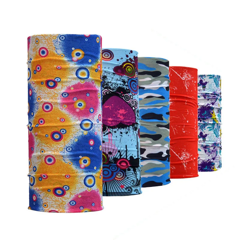 Environmental Microfiber Cotton and Polyester Bandana Fabric Multifunctional Seamless Wear Headband Motorcycle Scar