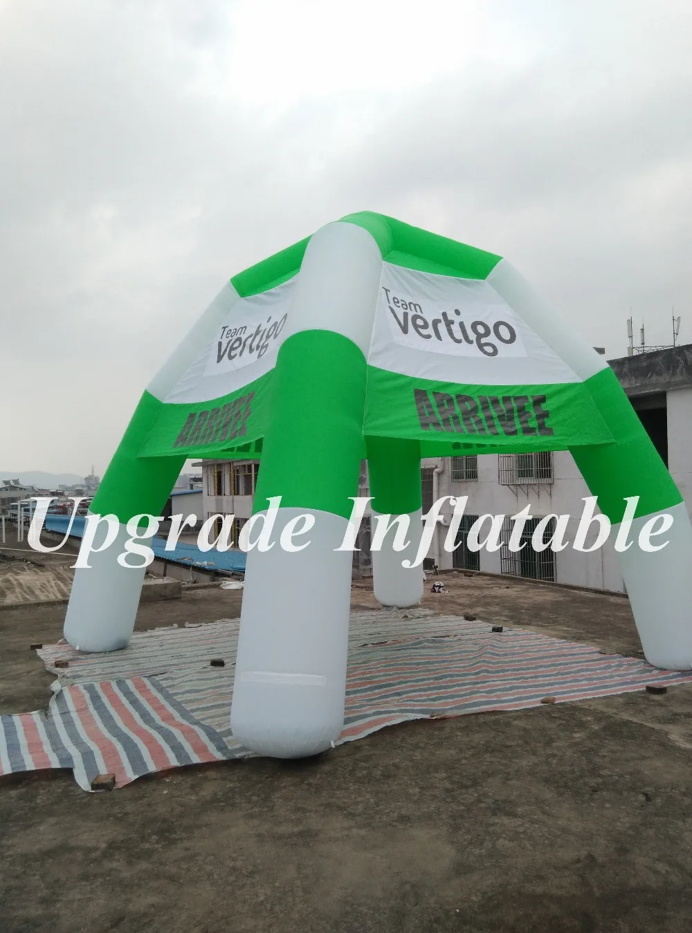 Пользовательские открытый надувной купол газон рекламная палатка