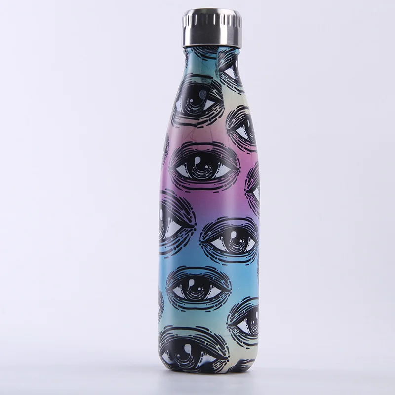 Креативная дизайнерская бутылка для воды без бисфенола, нержавеющая сталь, бутылка для пива, чая, кофе, термос, Дорожная Спортивная бутылка для питья, Изолированная чашка