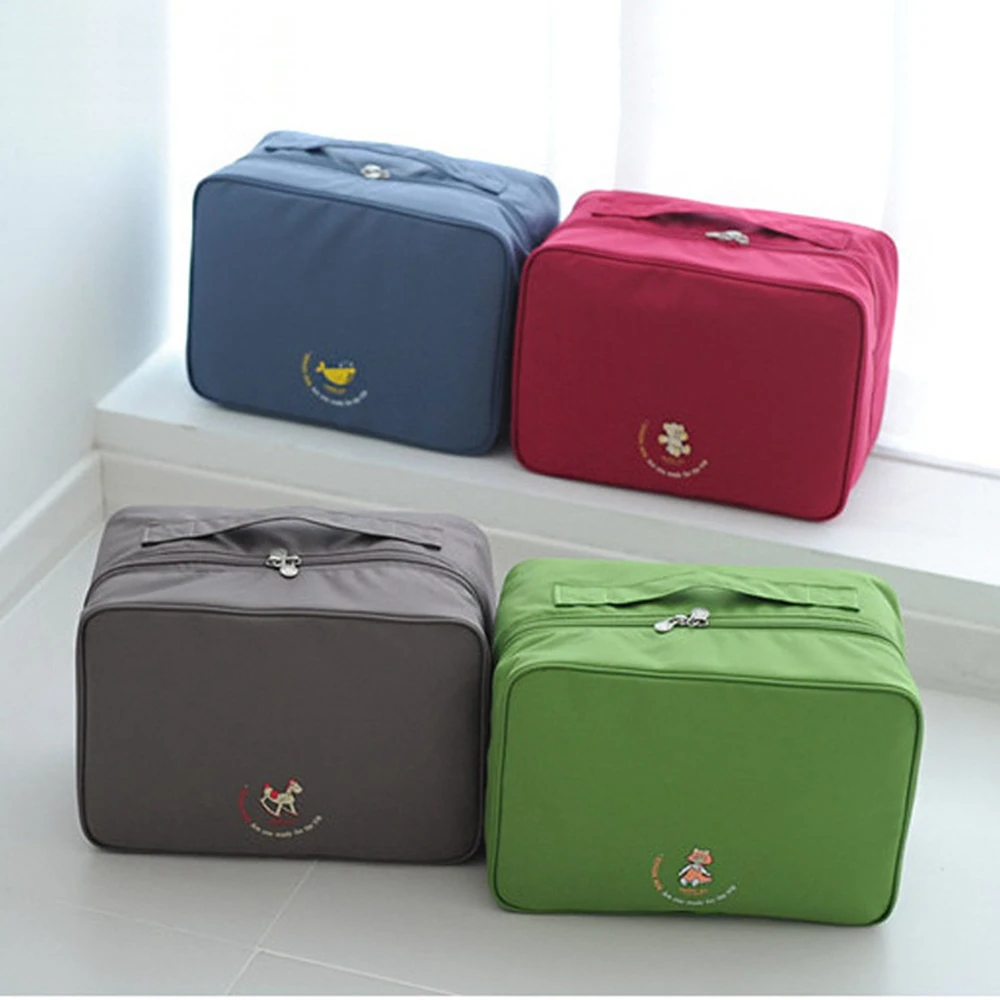 Portable Durable Waterproof Nylon Travel Luggage Storage Suitcase Bag