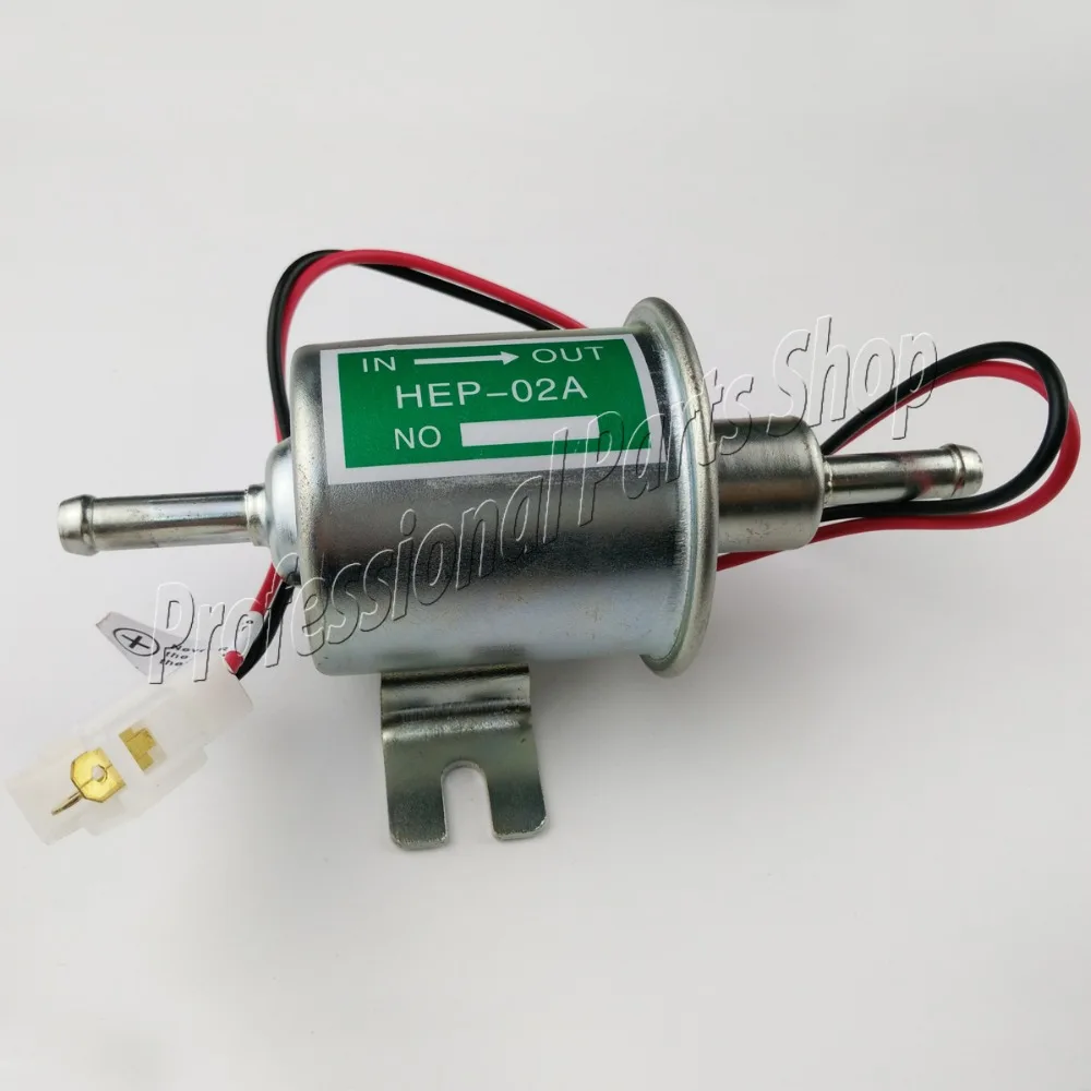 Gas Diesel Inline Low Pressure Electric Fuel Pump 12V HEP-02A