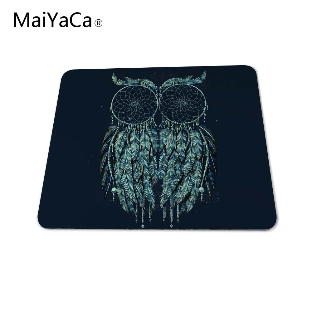 MaiYaCa Забавный коврик для мыши в виде совы для украшения рабочего стола дома и офиса Gming коврик для мыши Размер(22x18x0,2 см